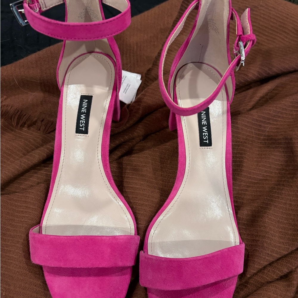 Nine West Fuchsia Heeled Sandals